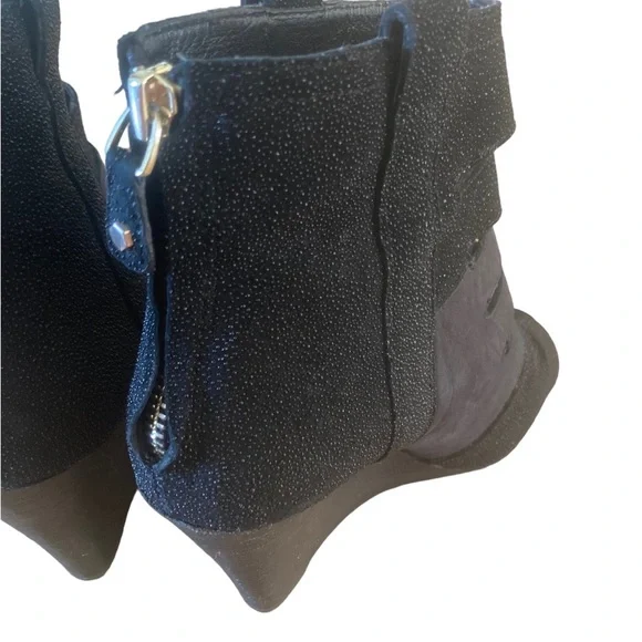 Rebecca Minkoff Wedge Peep Toe Booties - Picture 4 of 7